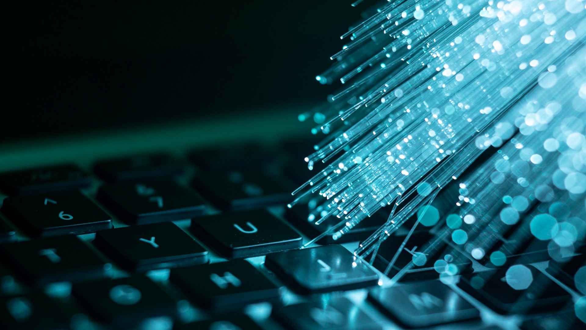 optical-fiber-on-keyboard