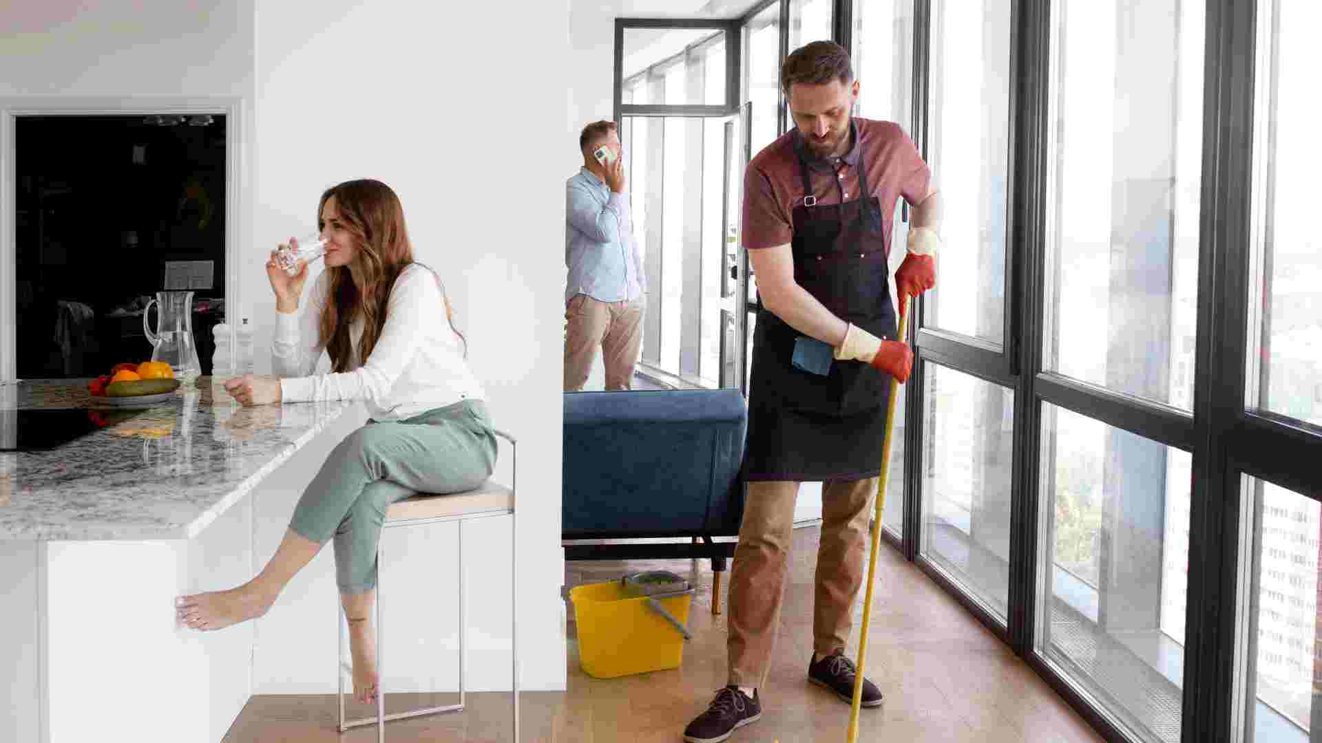 man-servant-cleaning